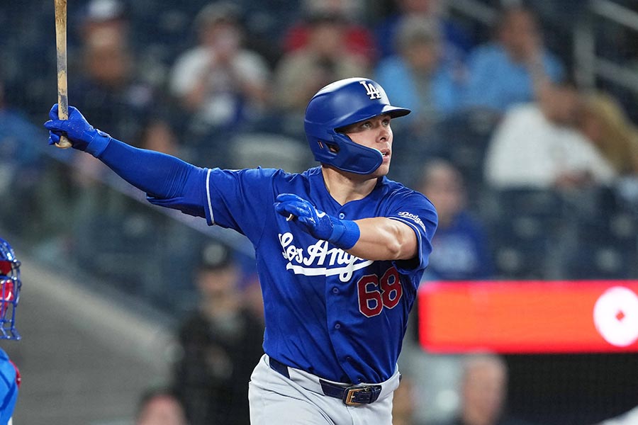 ドジャースのダルトン・ラッシング【写真：ロイター】