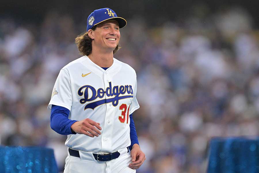 ドジャースのタイラー・グラスノー【写真：ロイター】