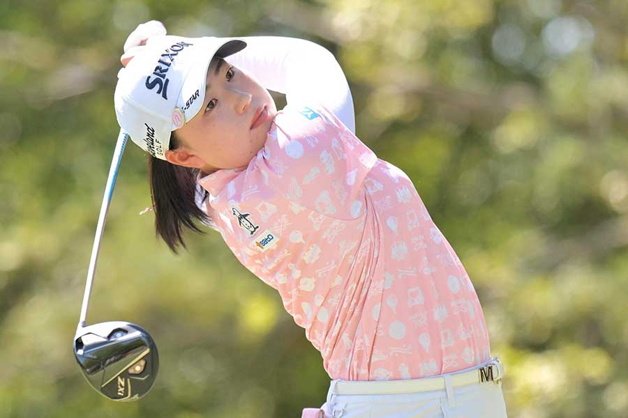 富士フイルム・スタジオアリス女子オープンに参戦した竹田麗央【写真：スポーツ報知/アフロ】
