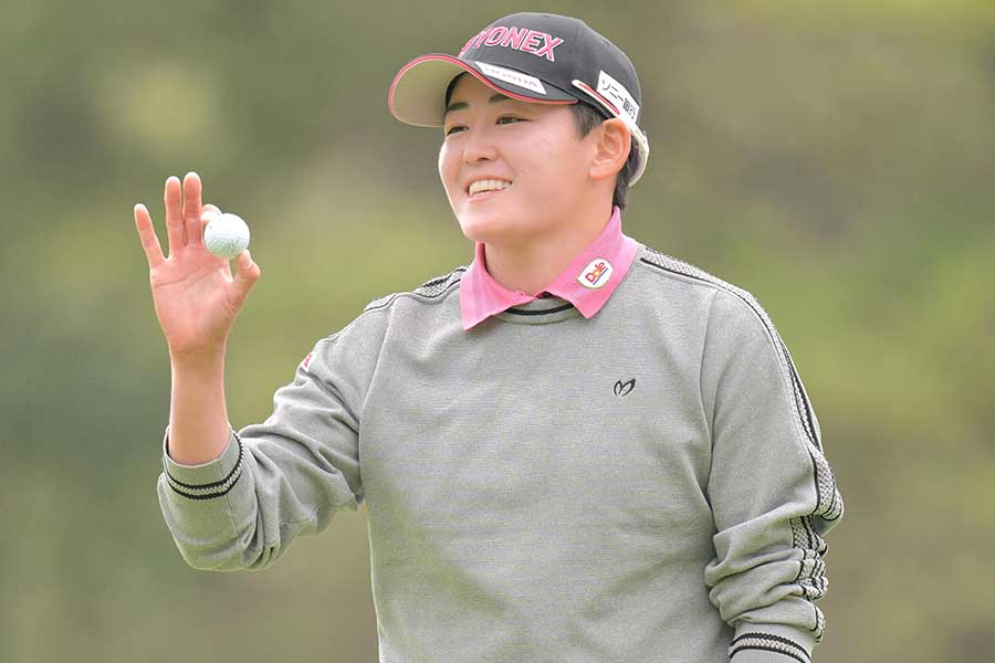 富士フイルム・スタジオアリス女子オープンに参戦した岩井明愛【写真:スポーツ報知/アフロ】