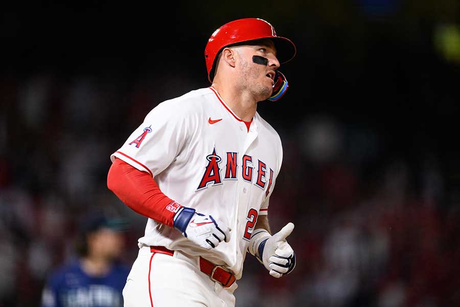 エンゼルスのマイク・トラウト【写真：ロイター】