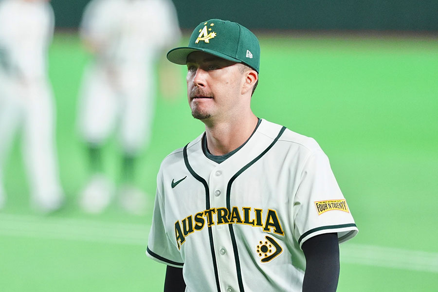 豪州代表のデールは韓国に渡りKIAタイガースの正遊撃手として開幕を迎えた【写真：小林靖】