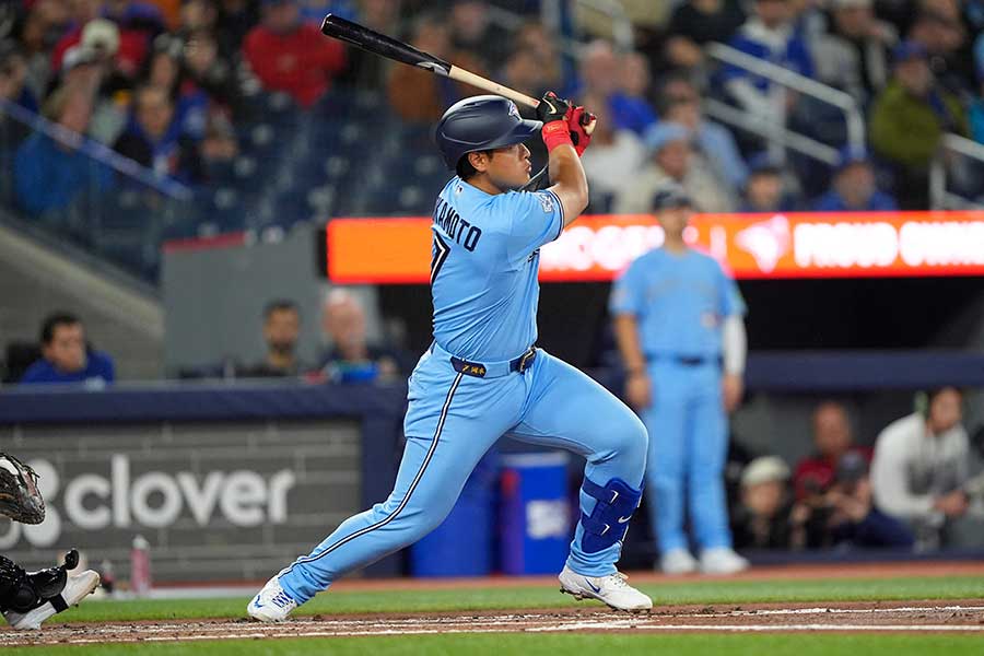 ブルージェイズの岡本和真【写真：ロイター】