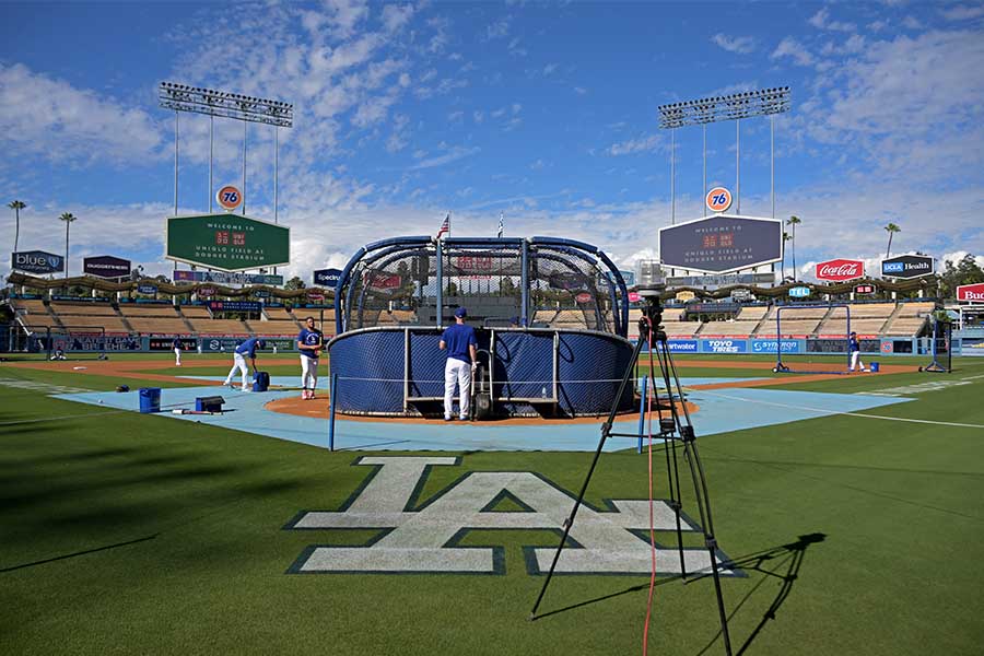 ドジャース本拠地に韓国の人気グループが来場【写真：ロイター】