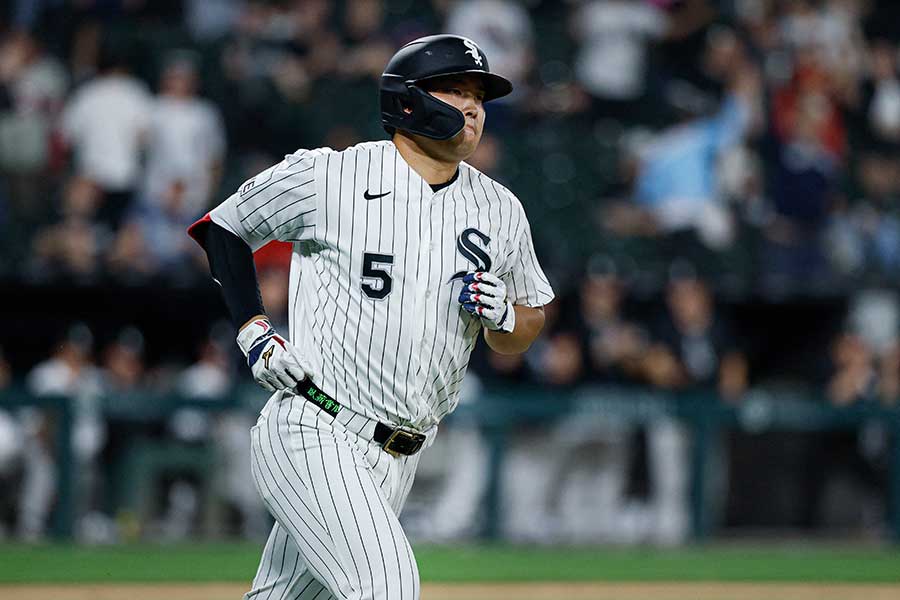 9回に2ランを放ったホワイトソックスの村上宗隆【写真：ロイター】