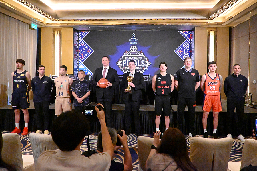 2025-26シーズンの「ファイナルズ」に出場したチームの選手ら【写真:長嶺真輝】