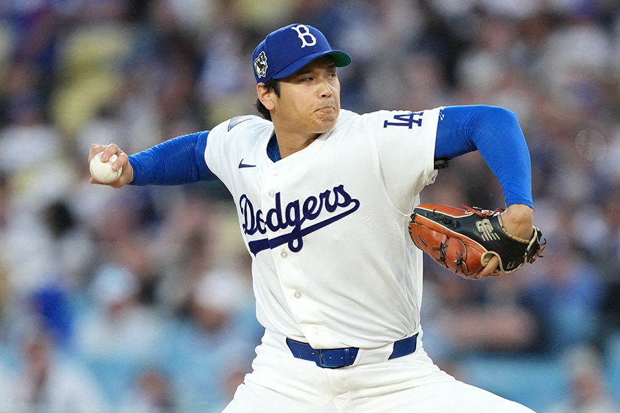 メッツ戦で好投したドジャースの大谷翔平【写真:ロイター】
