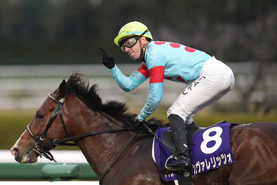 皐月賞で1枠1番に入ったカヴァレリッツォ【写真:山根英一/アフロ】