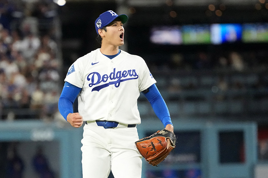 本拠地メッツ戦で快投したドジャースの大谷翔平【写真：ロイター】