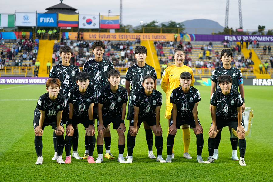 サッカー女子U-20韓国代表（撮影は2024年）【写真：AP/アフロ】