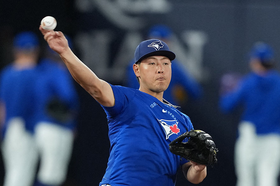 ブルージェイズの岡本和真【写真：ロイター】