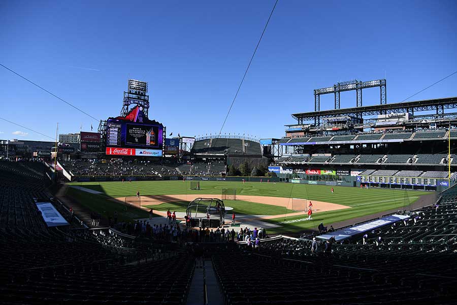 ロッキーズの本拠地クアーズ・フィールド【写真：ロイター】