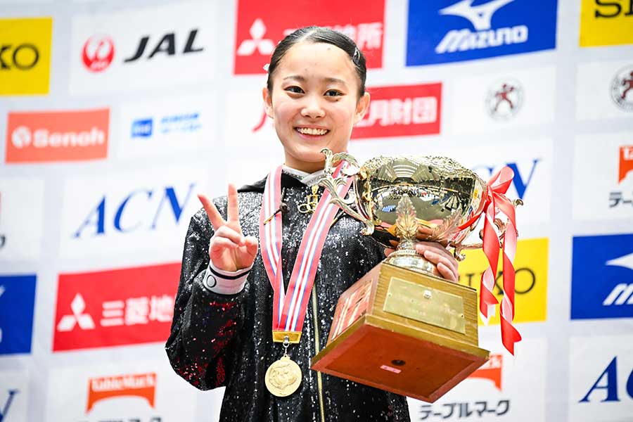全日本個人総合選手権で初優勝を飾った西山実沙【写真：中戸川知世】