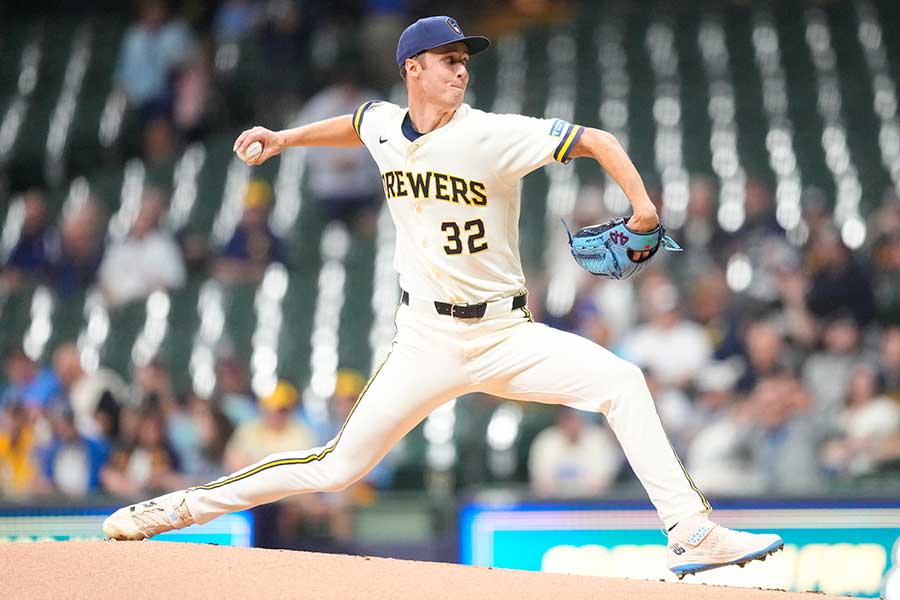 ブルワーズのジェイコブ・ミジオロウスキー【写真：ロイター】