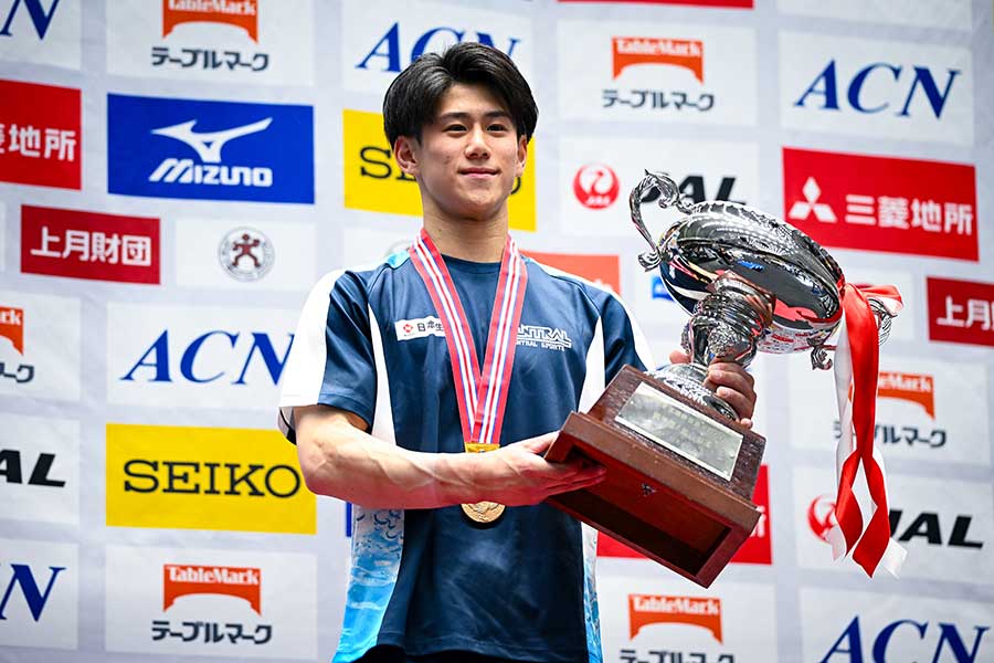 全日本6連覇を達成した橋本大輝【写真：中戸川知世】