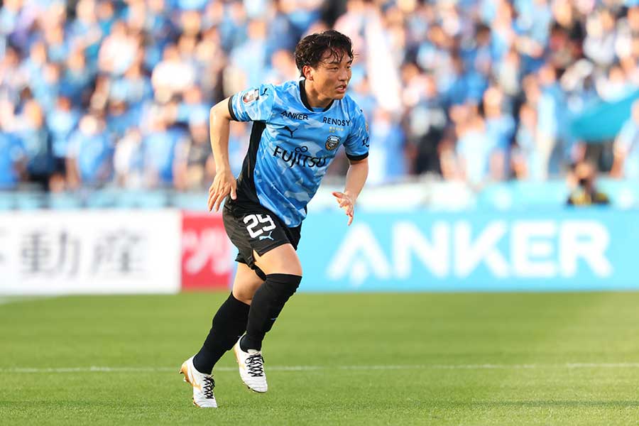 川崎フロンターレの山原怜音【写真：長田洋平/アフロスポーツ】