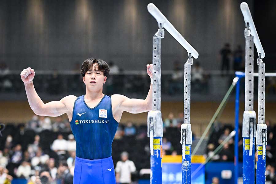川上は予選9位から怒涛の追い上げで3位に入った【写真：中戸川知世】