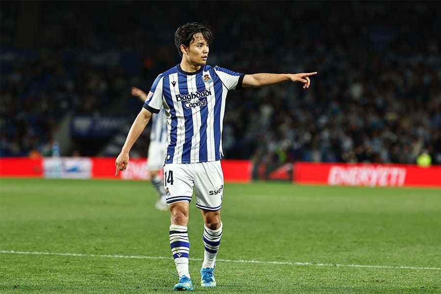 ヘタフェ戦で約3か月ぶりの先発出場を果たした久保建英【写真：ムツ・カワモリ/アフロ】