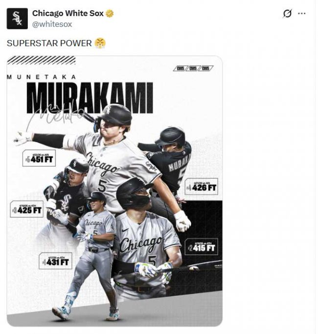 このTシャツ販売される？」 村上5戦連発の50分後…球団作成の1枚に