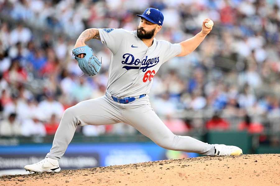 ドジャースのタナー・スコット【写真：AP/アフロ】