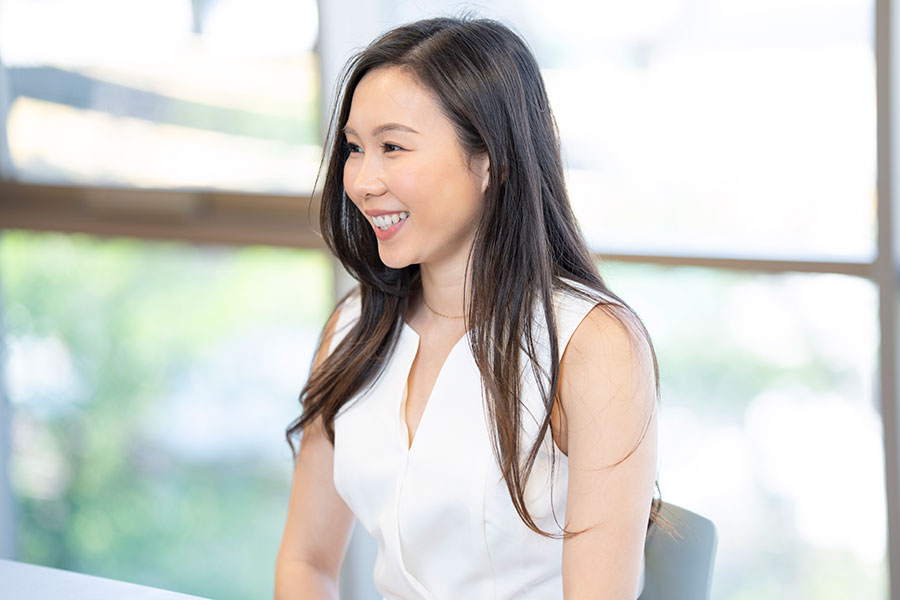 橋詰さんはNFLチーム「マイアミ・ドルフィンズ」のチアリーダーのオーディションを受ける【写真：増田美咲】