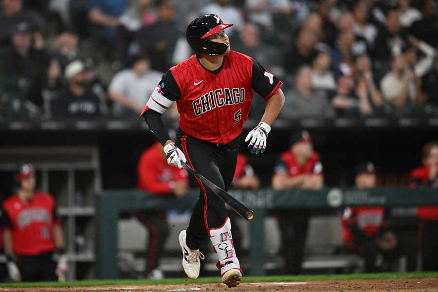 今季11号を放ったホワイトソックスの村上宗隆【写真：ロイター】