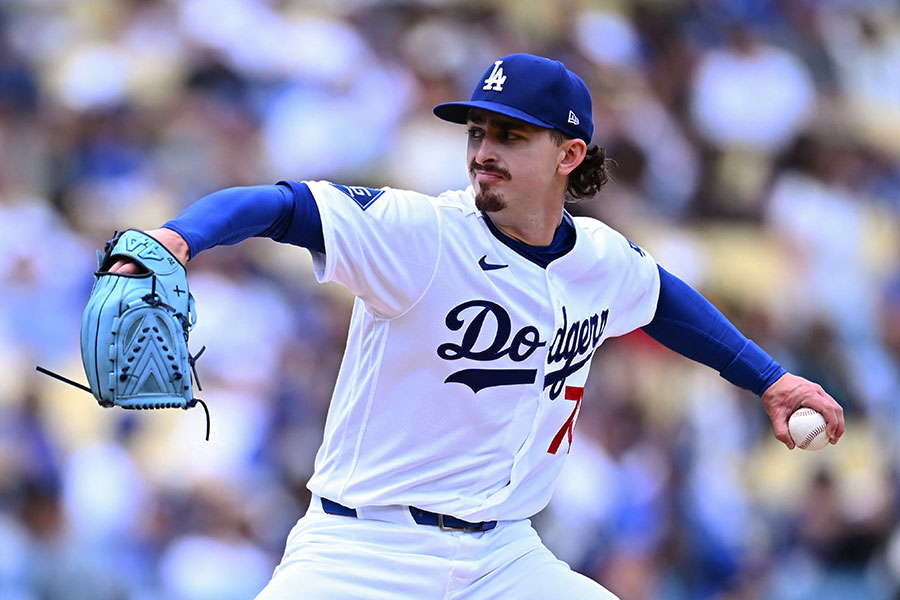 先発したドジャースのジャスティン・ロブレスキー【写真：ロイター】