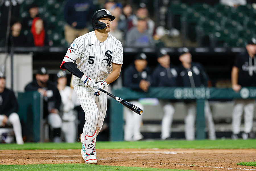 逆転3ランを放ったホワイトソックスの村上宗隆【写真：ロイター】