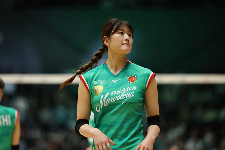 SVリーグ女子チャンピオンシップファイナルに出場した大山遼【写真：長田洋平/アフロスポーツ】