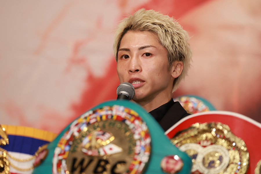 この日の会見に出席した井上尚弥【写真：山口比佐夫】