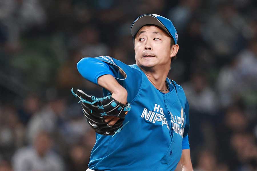 日本ハムの島本浩也【写真：産経新聞社】