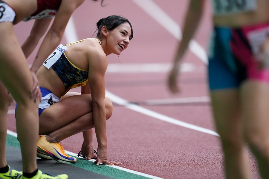 レース後には目標も口にした青木【写真：奥井隆史】