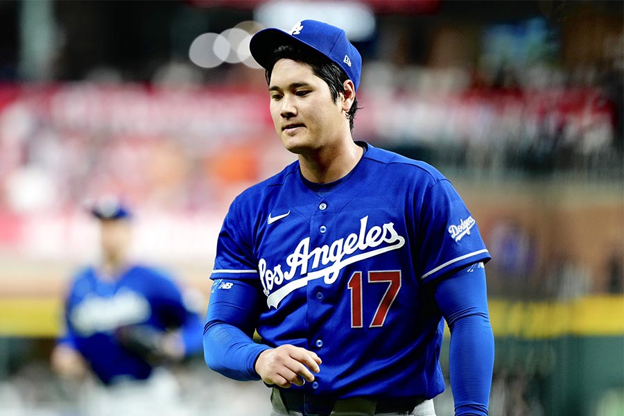 アストロズ戦に先発したドジャースの大谷翔平【写真:黒澤崇】