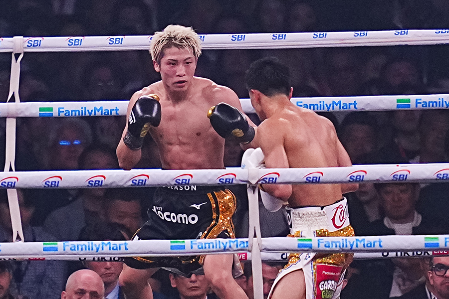 中谷潤人との世紀の一戦で判定勝ちした井上尚弥【写真：荒川祐史】