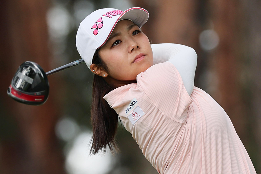 ワールドレディスサロンパス杯初日をプレーした大久保柚季【写真：産経新聞社】