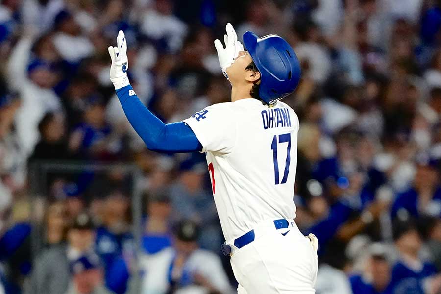 今季7号を放ったドジャースの大谷翔平【写真：黒澤崇】