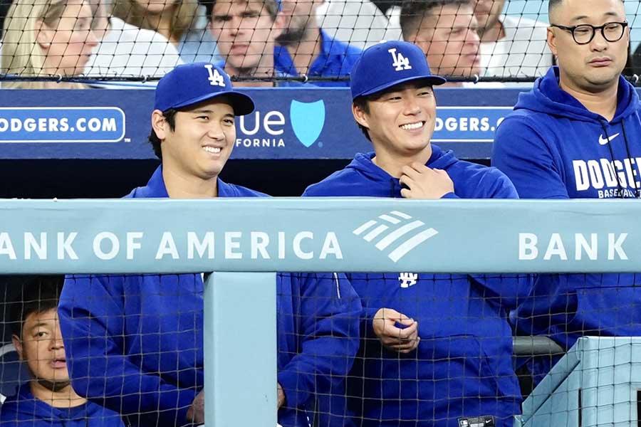 大谷翔平（左）と山本由伸【写真：黒澤崇】
