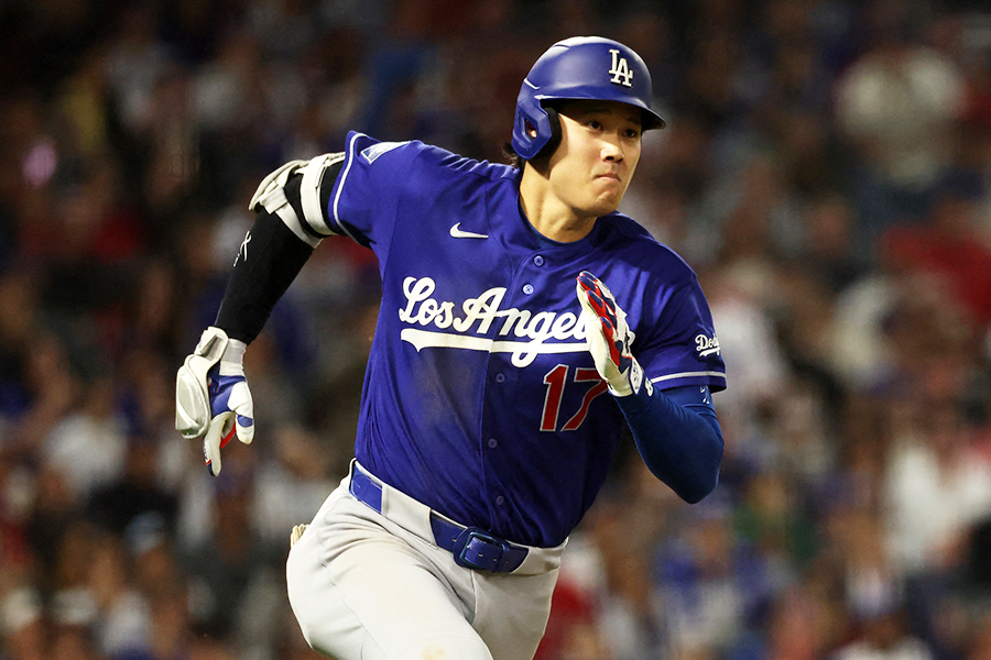エンゼルス戦に出場したドジャースの大谷翔平【写真：ロイター】