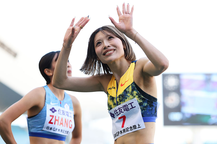 陸上女子100メートル障害の中島ひとみ【写真：森田直樹/アフロスポーツ】