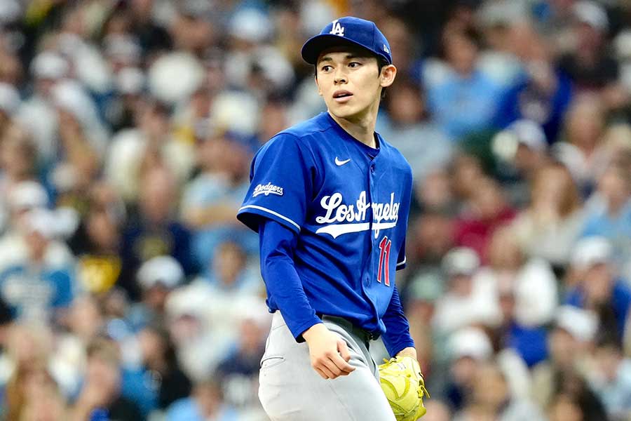 先発登板したドジャースの佐々木朗希【写真:黒澤崇】