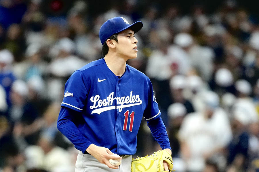 先発登板したドジャースの佐々木朗希【写真:黒澤崇】