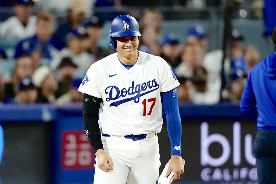 ロッキーズ戦に出場した大谷翔平【写真：黒澤崇】