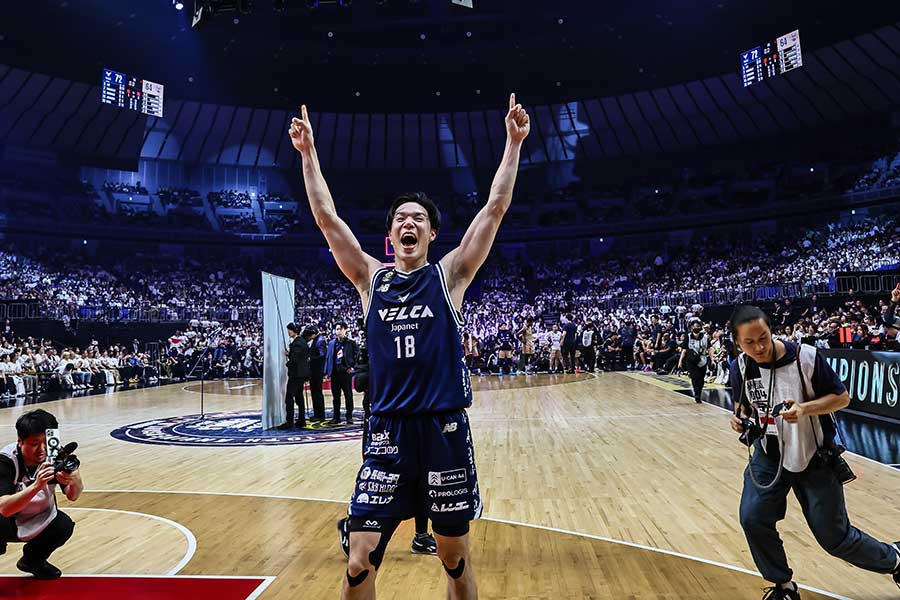 Bリーグでチャンピオンシップを制した長崎の馬場雄大【写真：B.LEAGUE】
