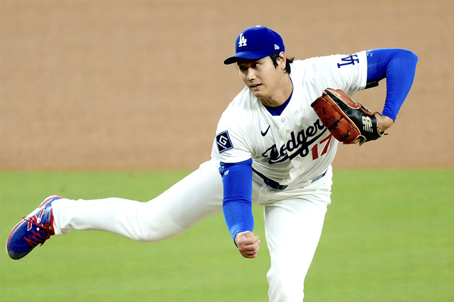 ロッキーズ戦に「1番・投手兼DH」で先発出場したドジャースの大谷翔平【写真：黒澤崇】