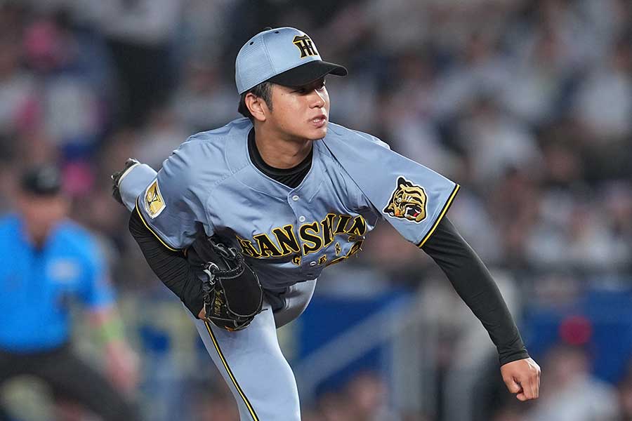 ロッテ戦に先発登板した阪神の高橋遥人【写真:産経新聞社】