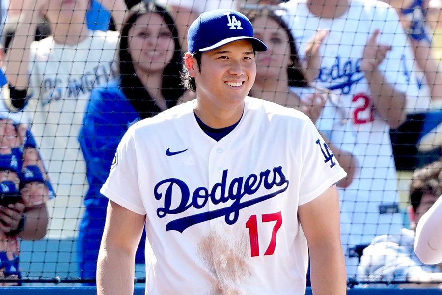 「1番・DH」で出場したドジャースの大谷翔平【写真:黒澤崇】
