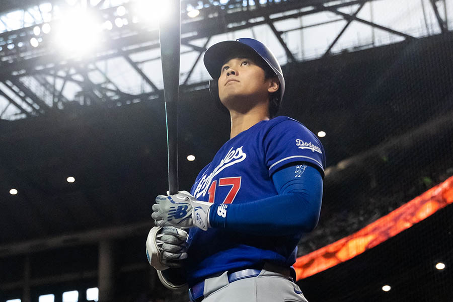 ダイヤモンドバックス戦で4打数3安打だったドジャースの大谷翔平【写真:ロイター】