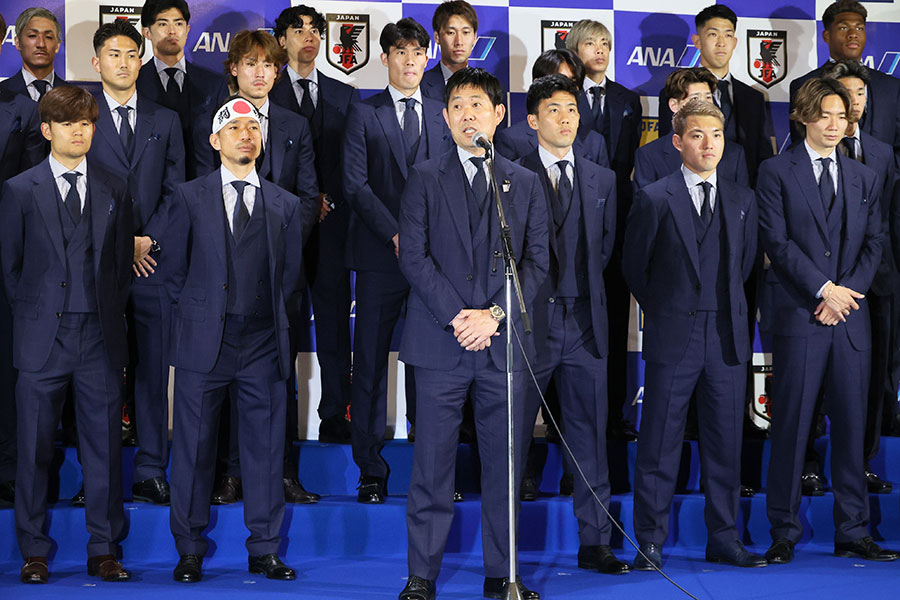 サッカー日本代表【写真：つのだよしお/アフロ】