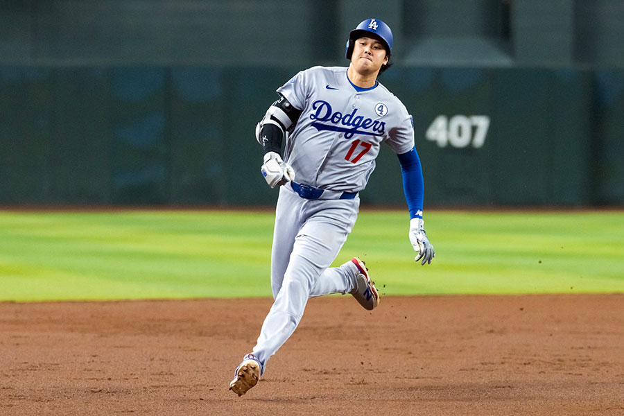 ダイヤモンドバックス戦に先発出場したドジャースの大谷翔平【写真：ロイター】