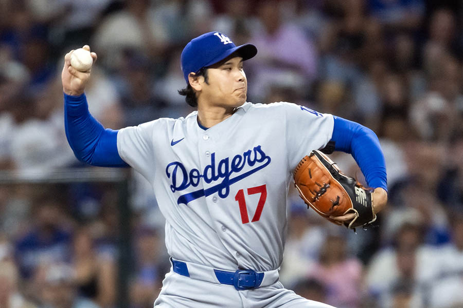 敵地ダイヤモンドバックス戦に先発登板したドジャースの大谷翔平【写真：ロイター】
